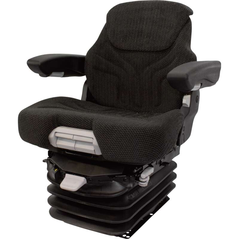 K&M Grammer MSG95/741 Tractor Seat with 12V Air Suspension Black