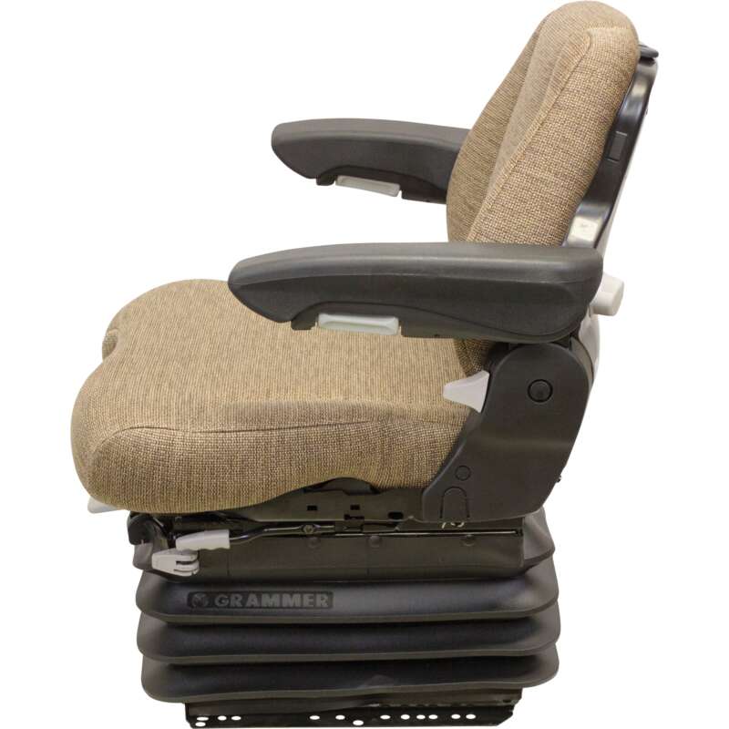 K&M Grammer MSG95/741 Tractor Seat with 12V Air Suspension Brown