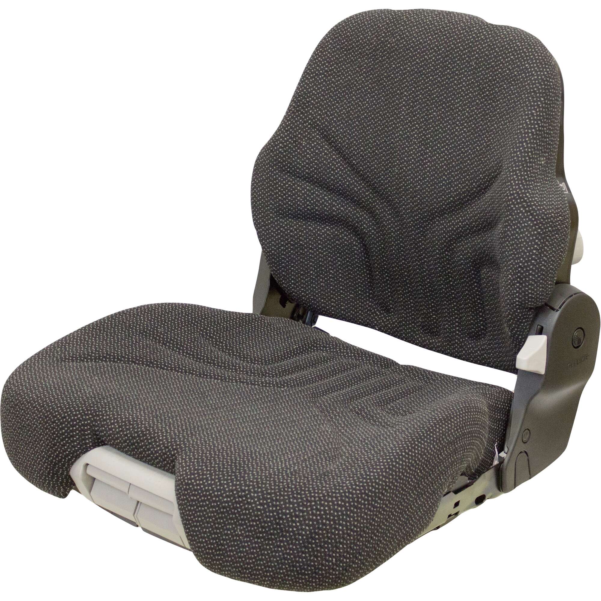 K&M Uni Pro Fabric Tractor Seat Black