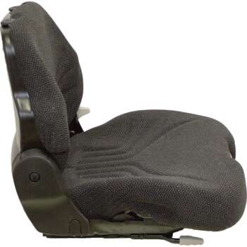 K&M Uni Pro Fabric Tractor Seat Black