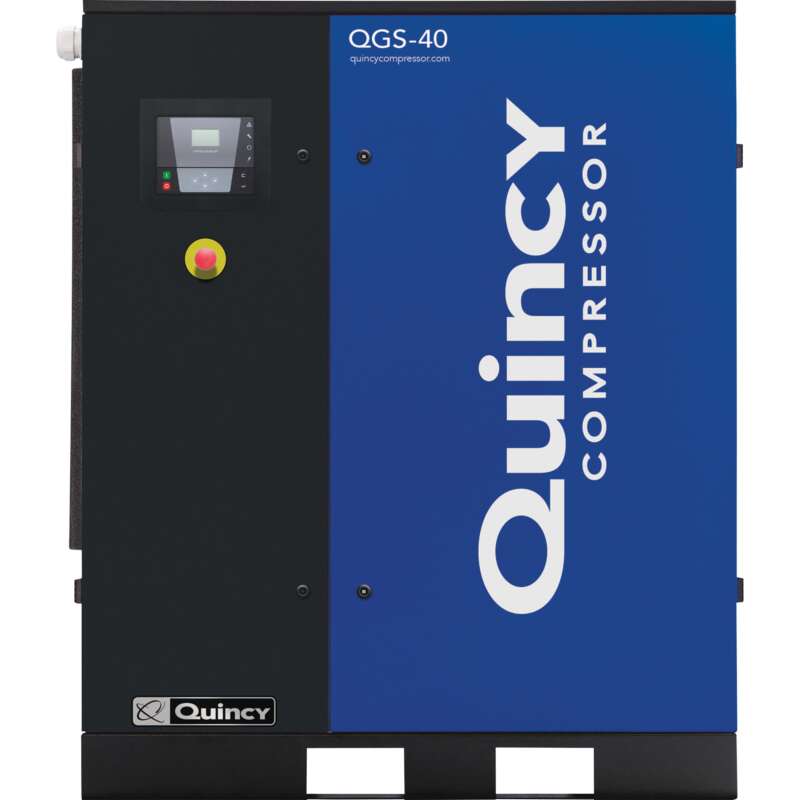 Quincy QGS Rotary Screw Air Compressor 40 HP 230 460 Volt 3 Phase 177 CFM No Tank