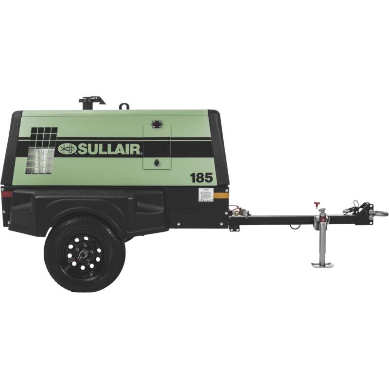 Sullair 185 Tier 4 Final Portable Air Compressor 185 CFM 100 PSI 49 HP Diesel