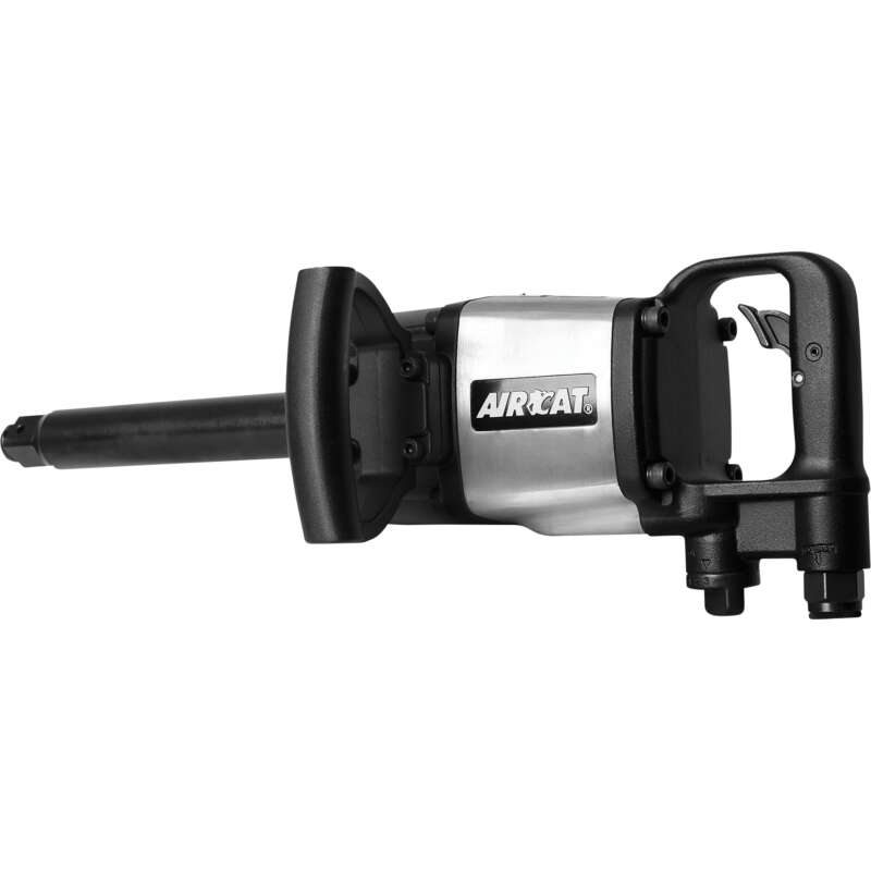 AIRCAT Pinless Hammer Extended Impact Wrench 1in Drive 8in Anvil 1800 Ft Lbs Torque