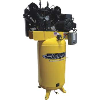 EMAX Industrial 10 HP 2Stage 80Gallon Vertical Air Compressor 230 Volt 1Phase