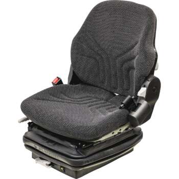 K&M Uni Pro Grammer Construction Mechanical Suspension Seat Fabric Cover Multi Tone Gray