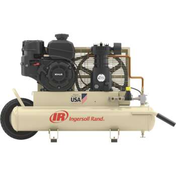 Ingersoll Rand Gas Powered Portable Air Compressor 5.5 HP Kohler Engine 8Gallon 11.8 CFM 90 PSI