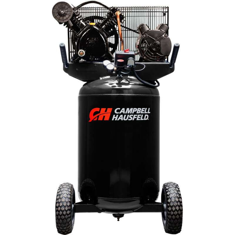 Campbell Hausfeld Electric Portable Air Compressor 1.7 HP 30Gallon Vertical 120 230 Volt