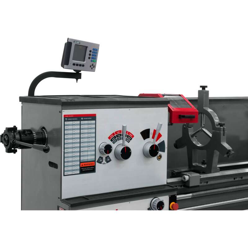 JET ZX Series Large Spindle Bore Lathe with Taper Attachment and Collet Closer 18in x 80in