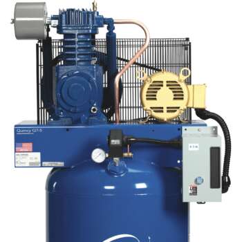 Quincy QT 5 Splash Lubricated Reciprocating Air Compressor 5 HP 230 Volt 3 Phase 80 Gallon Vertical2