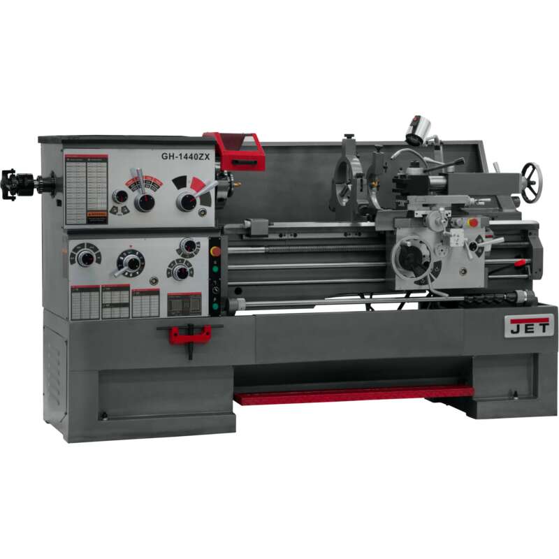 JET ZX Series Large Spindle Bore Lathe with Collet Closer 14in x 40in