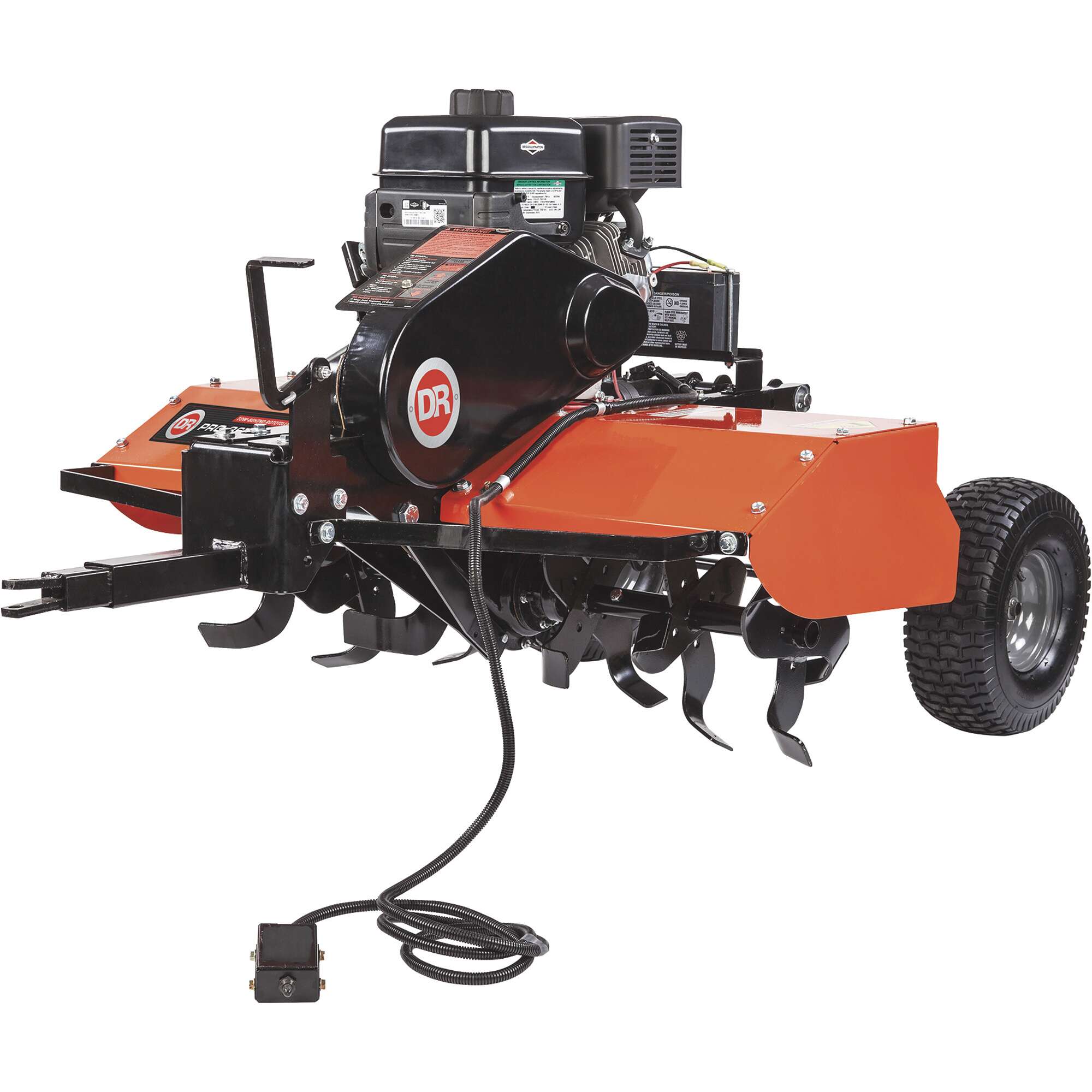 DR Power PRO Tow Behind Rototiller 36in Till Width 6.5 HP Briggs & Stratton Engine