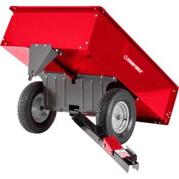 Troy Bilt Steel Swivel Dump Cart 1000Lb Capacity 12 Cu Ft