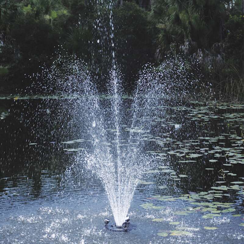 Pond Boss Floating Fountain with LED Lights 1/2 HP Pump