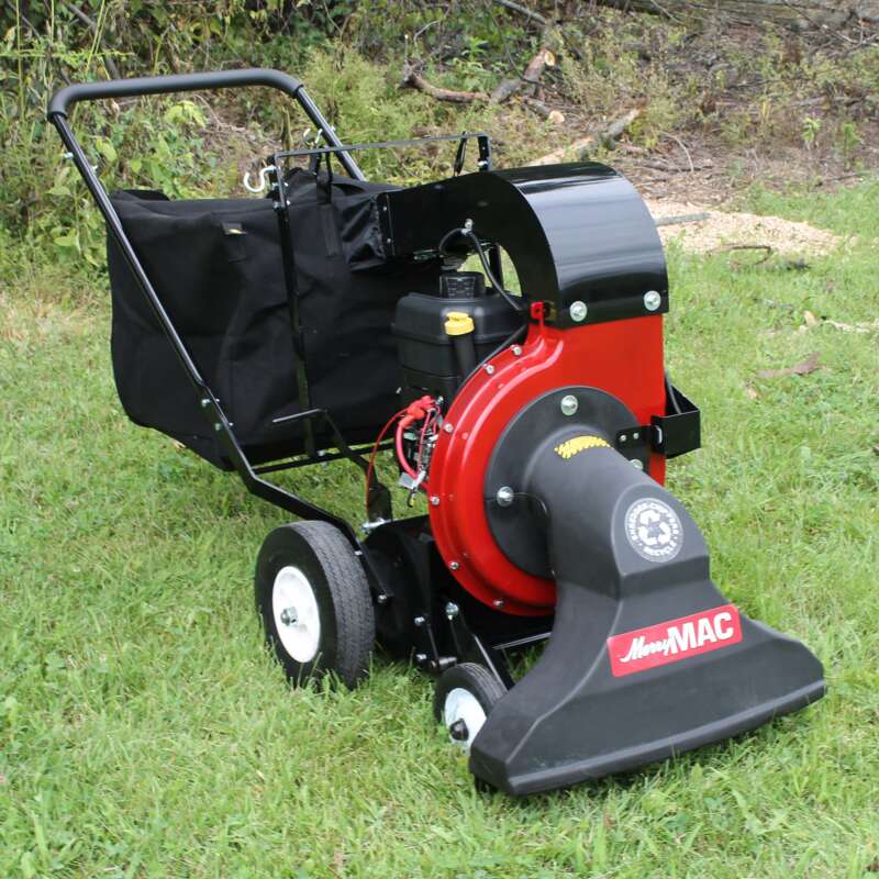 MerryMac Multi Surface Outdoor Vacuum Manual Start 250cc Briggs & Stratton OHV Engine 4Bushel Capacity