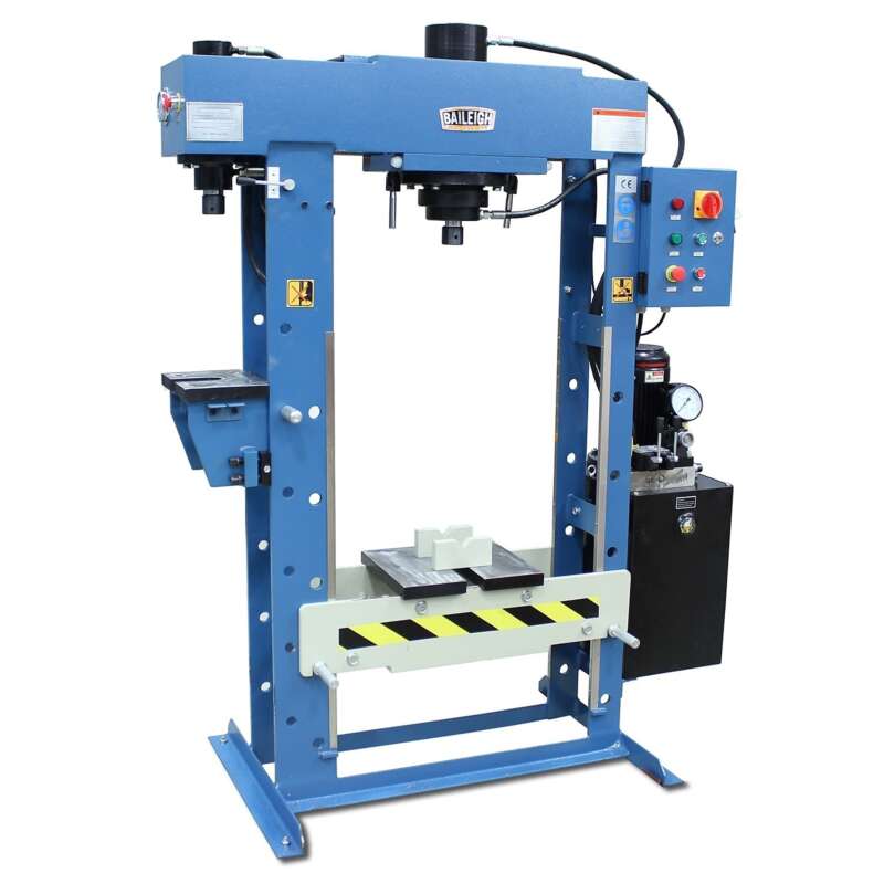 Baileigh 30 15T Hydraulic H Frame Press 95in St Press Type Hydraulic Max Pressure 30 Ton Stroke Length 98 in2