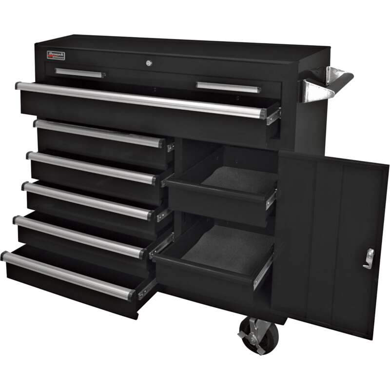 Homak H2PRO 41in 6 Drawer Roller Tool Cabinet with 2 Compartment Drawers 41 15 16inW x 22 7 8inD x 42 1 4inH