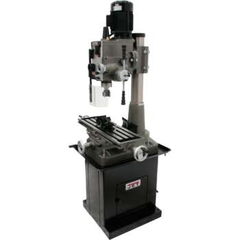 JET Geared Head Square Column Mill Drill with Power Downfeed 1 1 2 HP 115 230V