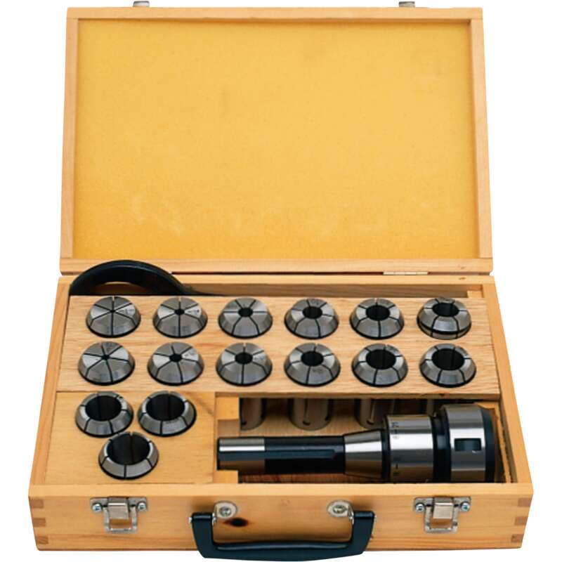 JET R 8 Milling Chuck and Collet Set 17 Pieces