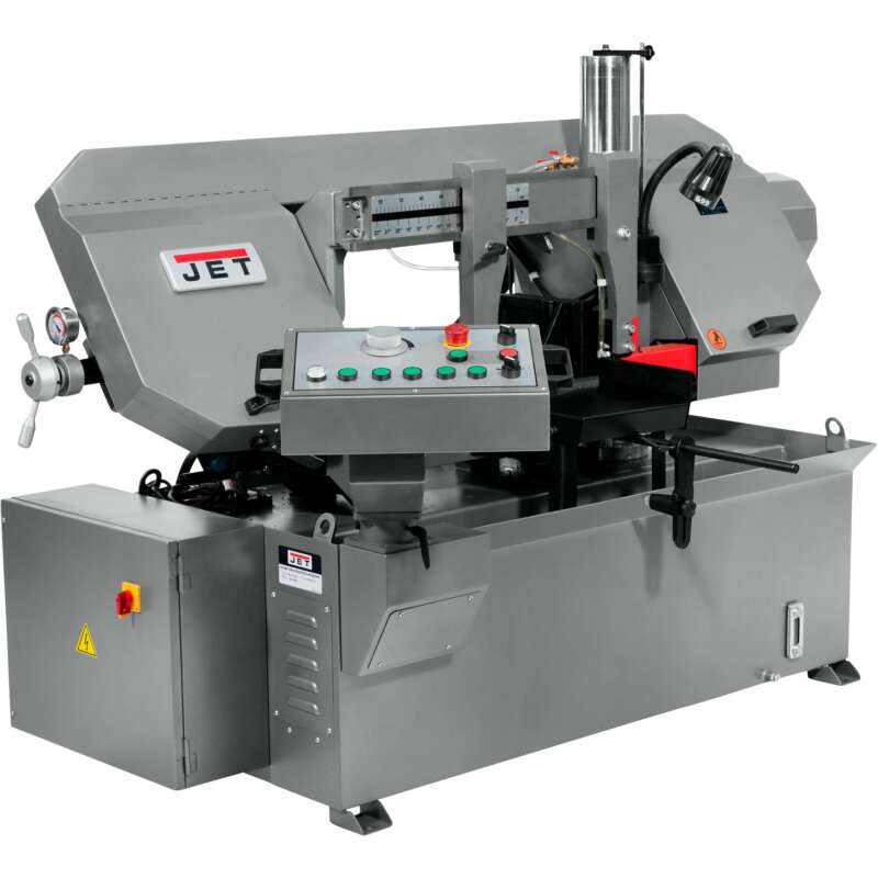 JET Semi Automatic Dual Column Band Saw 12in x 20in 3 HP 230 460 Volt